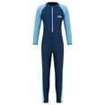 thumbnail image 1 of Inhzoy Navy Blue UPF 50+ Full Body Rash Guard Wetsuit, (Unisex), 1 of 7