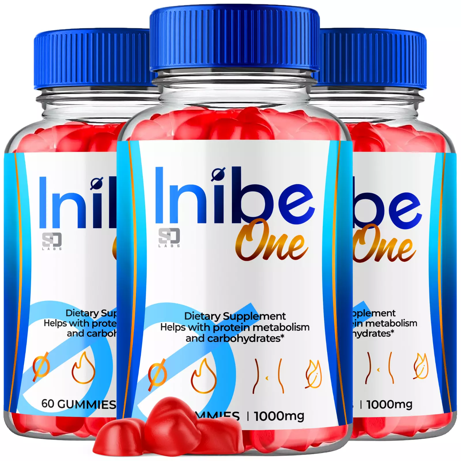 Inibe One ACV Gummies Support for Appetite and Weight Management (3 Pack)