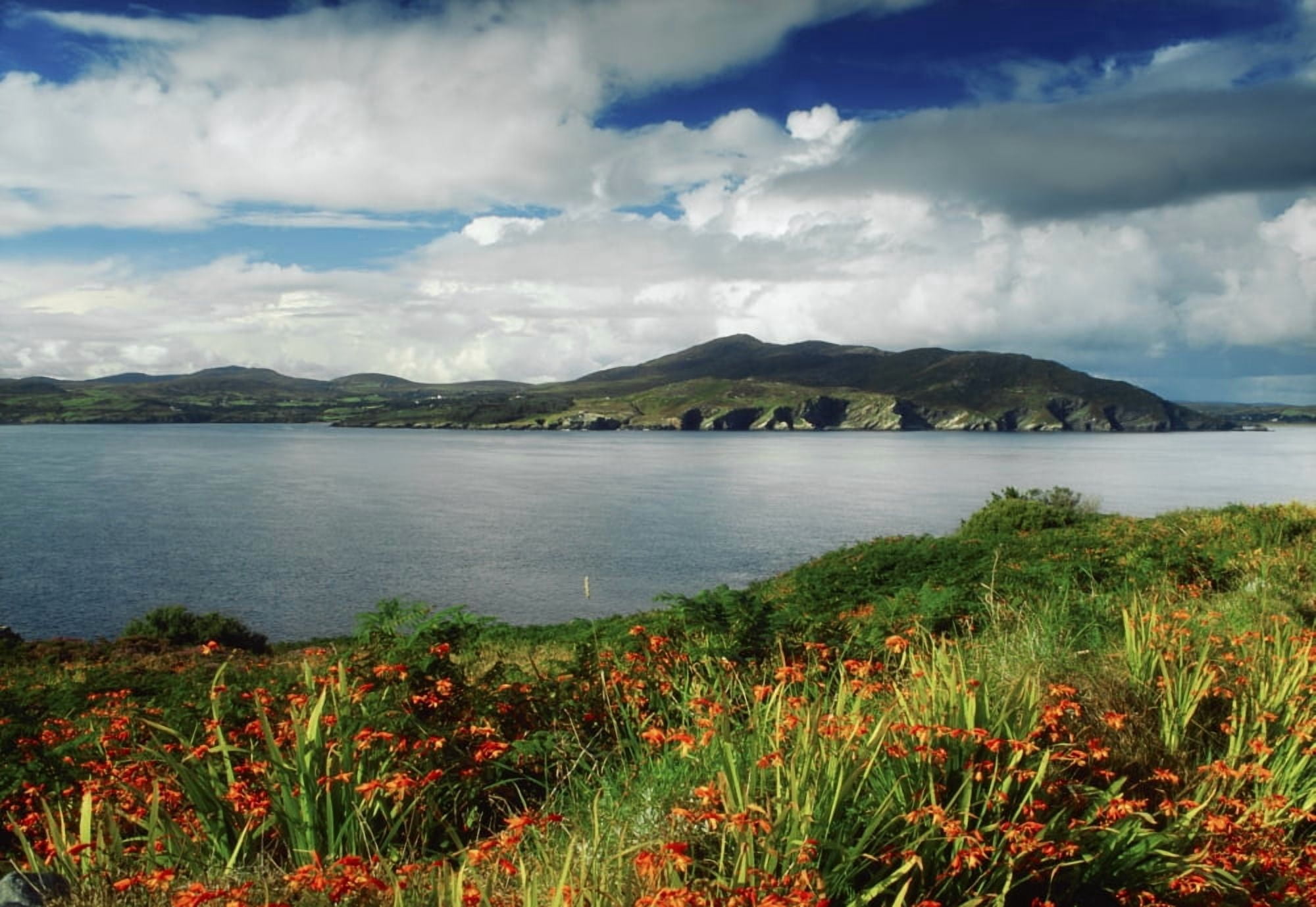 Inishowen Peninsula Co Donegal Ireland View From The Shore To The Fanad Peninsula Canvas Art - The Irish Image Collection Design Pics (18 x 12)