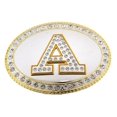 thumbnail image 1 of Initial A Monogram Belt Buckle Letter Alphabet Western Cowboy Rodeo Texas Mirror, 1 of 2