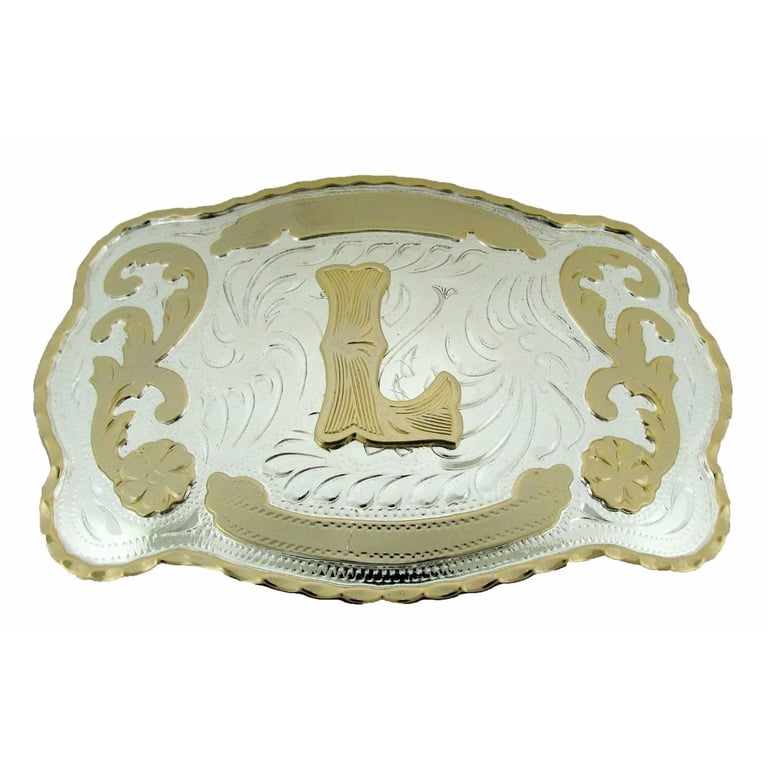 Letter L initial western belt buckle ALL letters available Accessories | Letter L Initial Western Belt Buckle All  main image 4