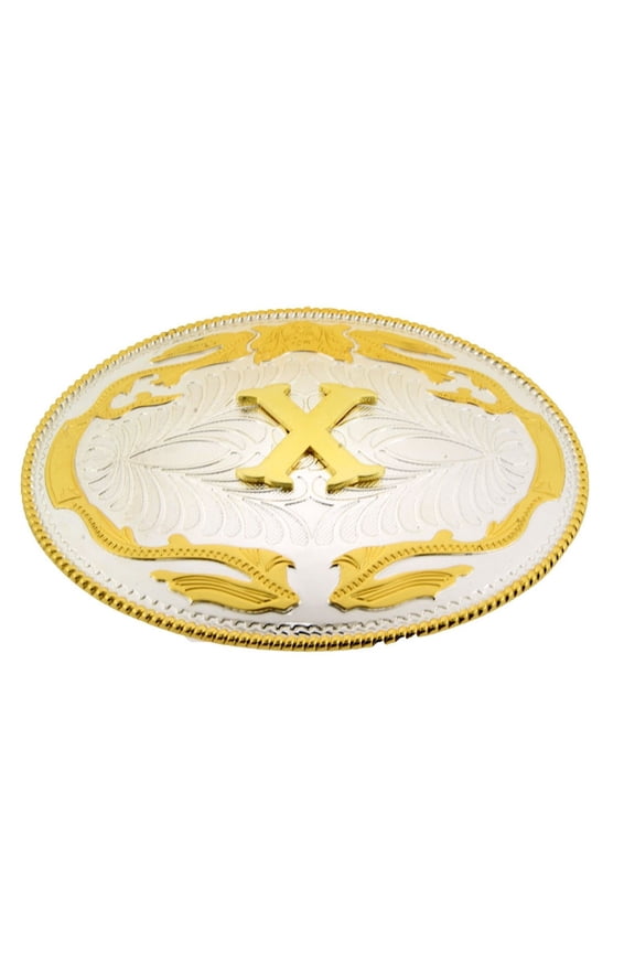 Initial Belt Buckles Western Cowboy Rodeo Texas Style Metal Fashion Costume New