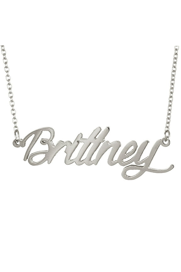 Initial Brittney Name Necklace Dainty Choker Stainless Steel Jewlery Graduation Gifts