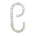 thumbnail image 1 of Initial "C" Pin Brooch Pave Rhinestones Silver Tone 1 1/2", 1 of 2