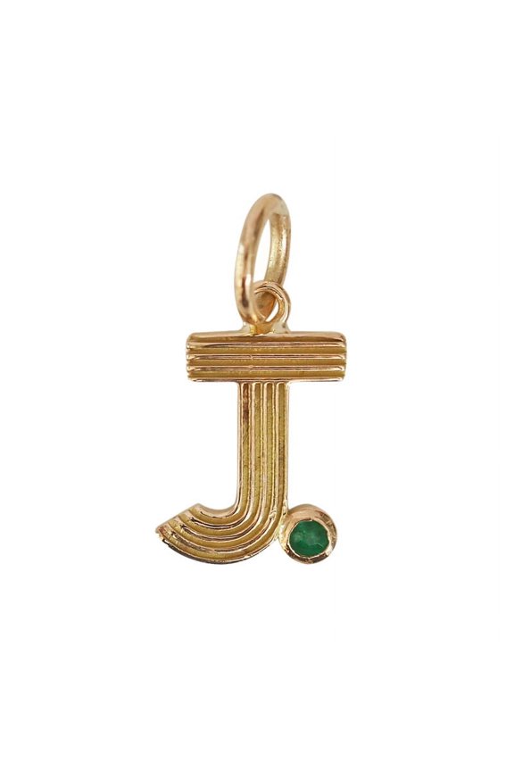 Initial Charm, Personalized Charm, Fluted Charm, Customized Charms For Necklace, 925 Sterling Silver Charm, Gold Plated Mini Charms, Letter Charm