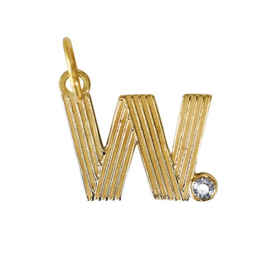 Initial Charm, Personalized Charm, Fluted Charm, Customized Charms For Necklace, 925 Sterling Silver Charm, Gold Plated Mini Charms, Letter Charm