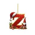 thumbnail image 1 of Initial Christmas Ornaments for Tree Decorations,26 Letter Decorative Hanging Christmas Alphabet Letters DIY Craft Ornaments for Christmas Tree, 1 of 6