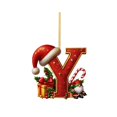 thumbnail image 1 of Initial Christmas Ornaments for Tree Decorations,26 Letter Decorative Hanging Christmas Alphabet Letters DIY Craft Ornaments for Christmas Tree, 1 of 6