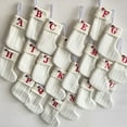 thumbnail image 1 of Initial Christmas Stockings, Monogram Letters Personalized Gift for Family Last Name Soft Faux Fur Christmas Ornament Tree Decorations, 1 of 5