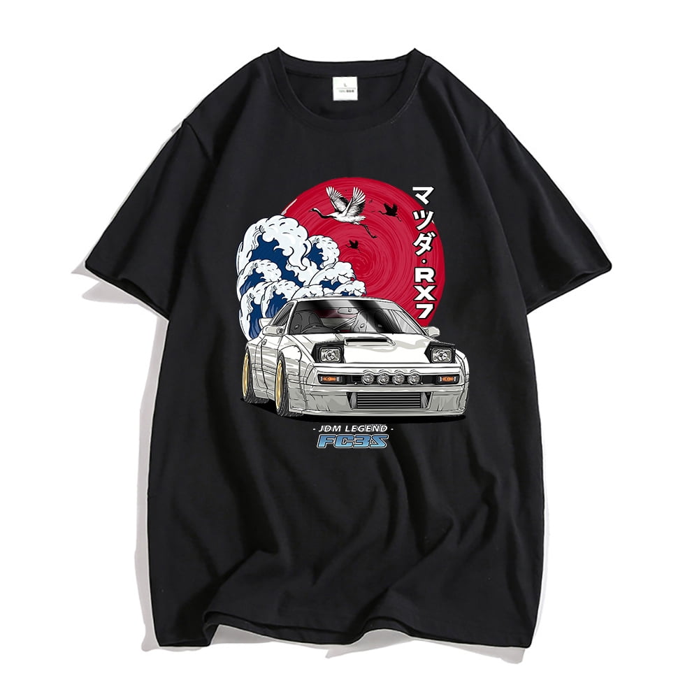 Initial D Anime Graphic T-shirt Women/Men Streetwear For