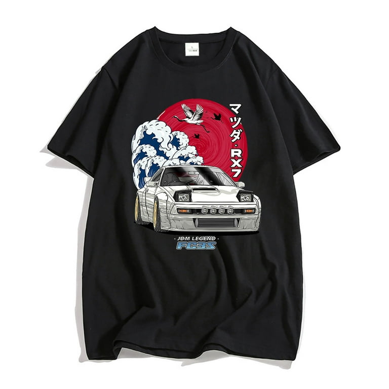 Initial D Anime Graphic T-shirt Women/Men Streetwear For