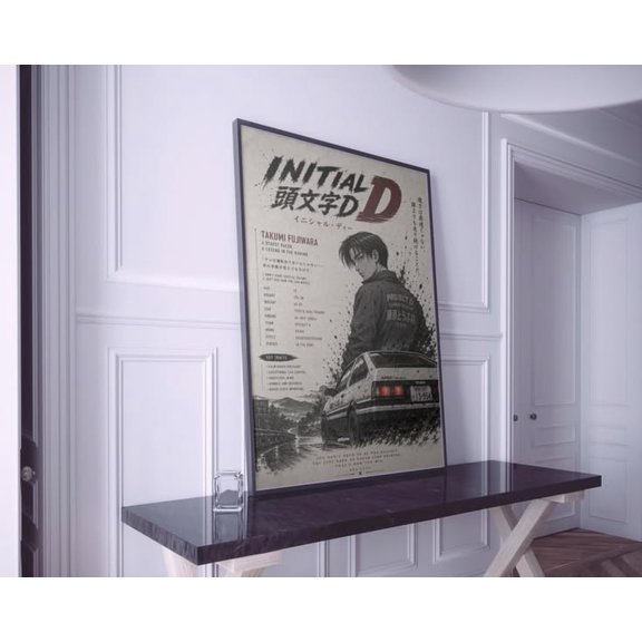Initial D Anime Poster size 24''x36'' GooGate