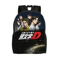 thumbnail image 1 of Initial D Backpack, Travel Laptop Backpack, Casual Daypack for College, Unisex Computer Bag Fits 15 Inch Notebook, 1 of 8