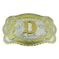 thumbnail image 1 of Initial (D) Belt Buckle Letter Monogram Rodeo Cowboy Texas Fashion Costume Large, 1 of 2