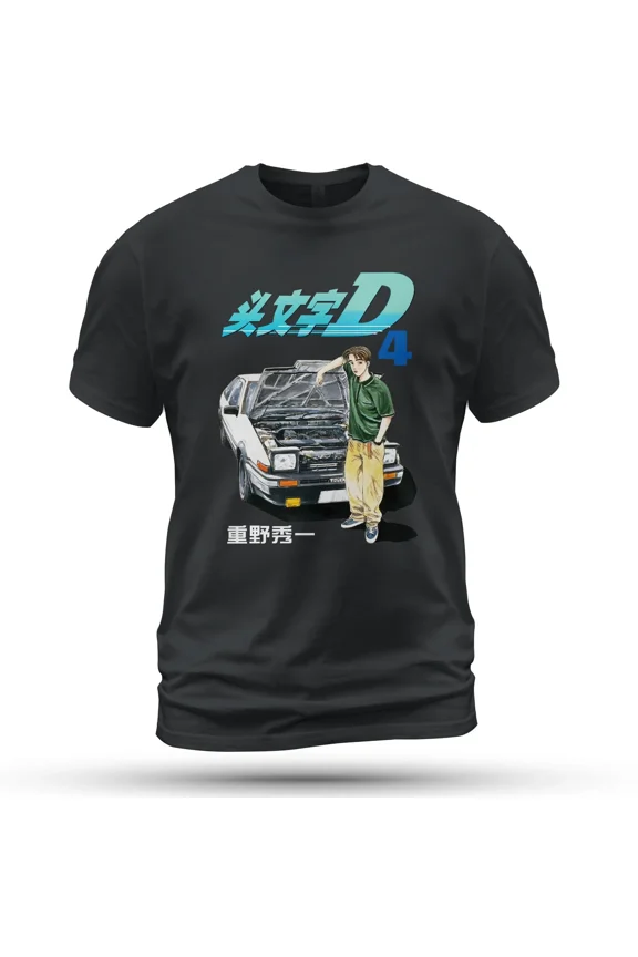 Initial D Cover Car T-Shirt Funny Size S-5XL Made in USA