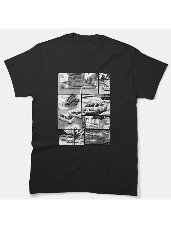 Initial D / Racing - Manga Wall Design (Version 2) Classic T-Shirt