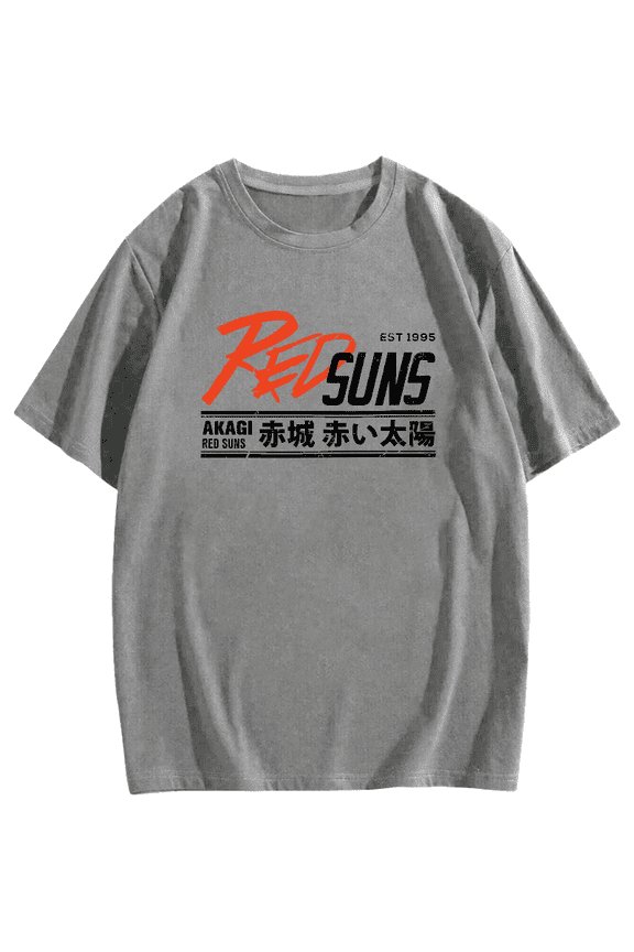 Initial D - RedSuns Cotton casual T-shirt