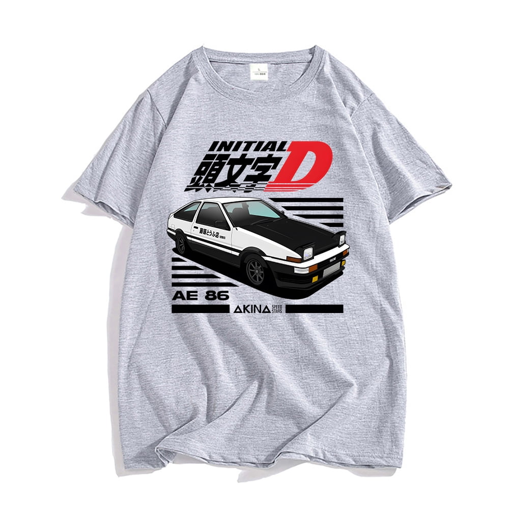 Initial D Manga Style Anime Long Sleeve T-Shirt Tee