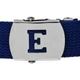thumbnail image 1 of Initial E Silver Chrome Metal Buckle for Web Belt, 1 of 1