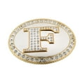 thumbnail image 1 of Initial F Monogram Belt Buckle Letter Alphabet Western Cowboy Rodeo Texas Mirror, 1 of 2
