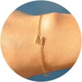 thumbnail image 1 of Initial Gold Bracelets for Women Trendy, Dainty 14K Gold Plated Letter Charm Bracelet Cute Jewelry Simple Monogram Bracelets Fashion Gifts for Women, 1 of 6