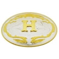 thumbnail image 1 of Initial H Belt Buckle Letter H alphabet H Western Cowboy cowgirl rodeo Men Big, 1 of 2