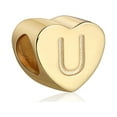 thumbnail image 1 of Initial Heart Charms Gold Plated  Sterling Silver Womens Ginger Lyne Collection, 1 of 7