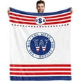 thumbnail image 1 of Initial J Blanket for Men,4th of July Patriotic Birthday Gifts for Him Dad, Monogrammed Anniversary USA Flag Blanket for Husband, The Man The Myth The Legend Gift Ideas 60"x 50"in, 1 of 5