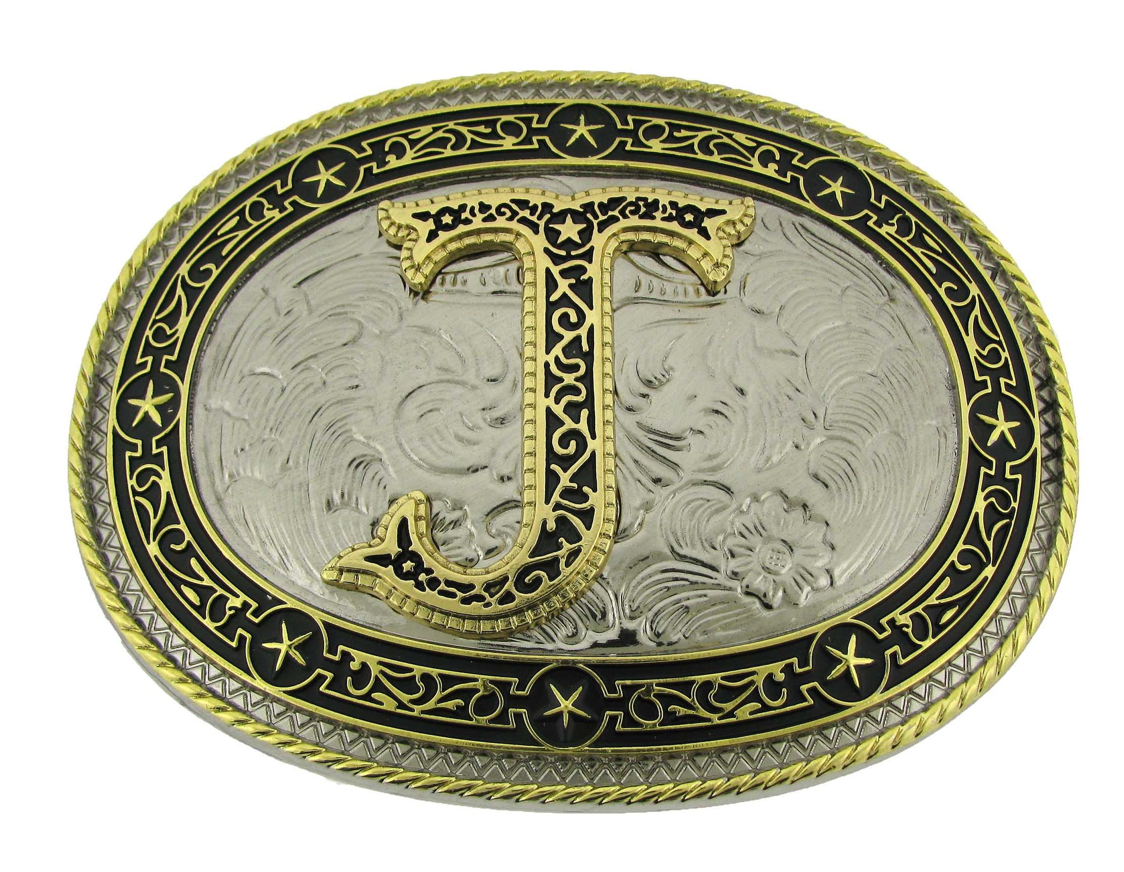 Initial J Letter J Belt Buckles Alphabet J Monogram J Men  display picture 2