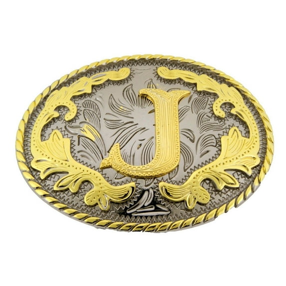 Initial J Letter J Belt Buckles Alphabet J Monogram J Men Cowboy Western Cowgirl