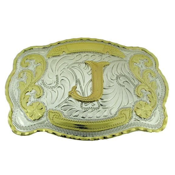 Initial J Letter J Belt Buckles Alphabet J Monogram J Men Cowboy Western Cowgirl