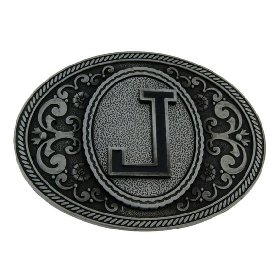 Initial J Letter J Belt Buckles Alphabet J Monogram J Men Cowboy Western Cowgirl