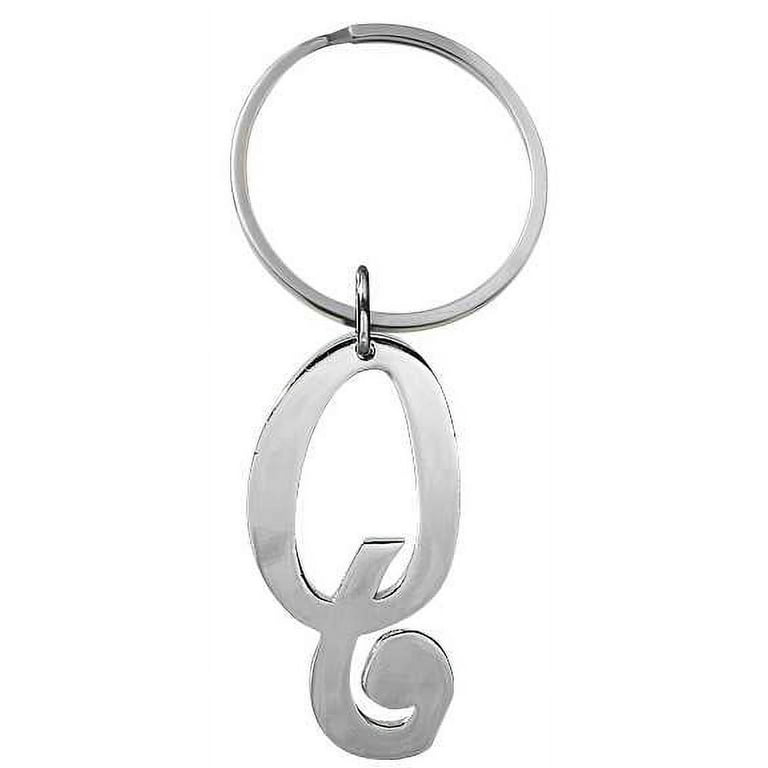 Sterling popular Silver Initial Q Keyring