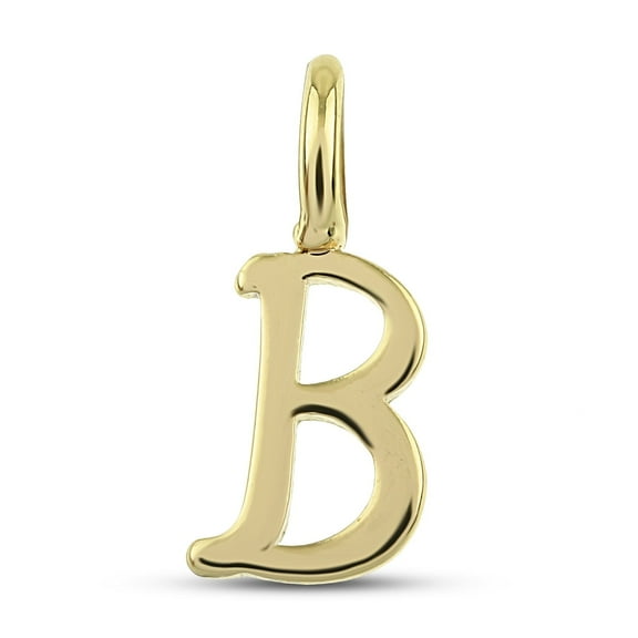 Initial Letter Charms - Yellow Gold Plated B Letter - Mini Alphabet Charms for Bracelet, Necklace - Small Pendants for Custom Jewelry - Name Charms Gift for Women