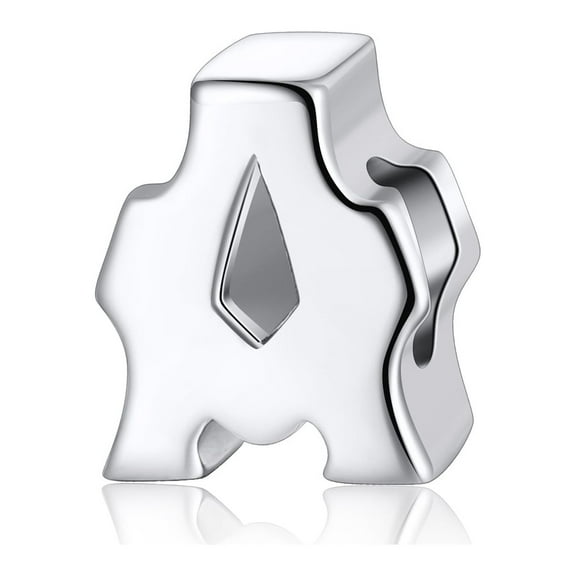 Initial Letter Charms for Women by Ginger Lyne | Italian Style Single Bracelet Charm for her | Sterling Silver Initial A for Charm Bracelet