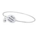 thumbnail image 1 of AFFY Initial Letter Customize Best Mimi Ever Bangle Bracelet 14k White Gold Over Sterling Silver, 1 of 1