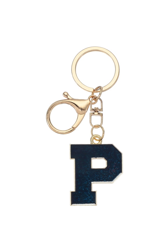 Initial Letter Keychain, Alphabet Letter Bag Charm Car Keyring Letter A Pendant Charm Key Chain P