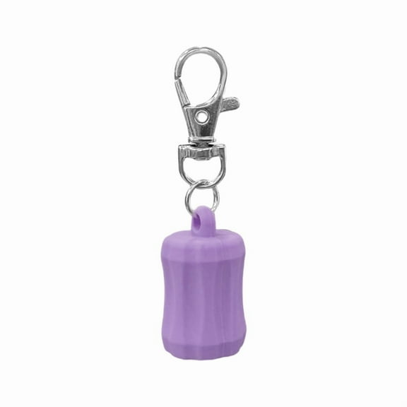 Initial Letter Keychain Caps for Lip Balm Replacement Cover Stylish Key Holder Practical Present for Women and Girls