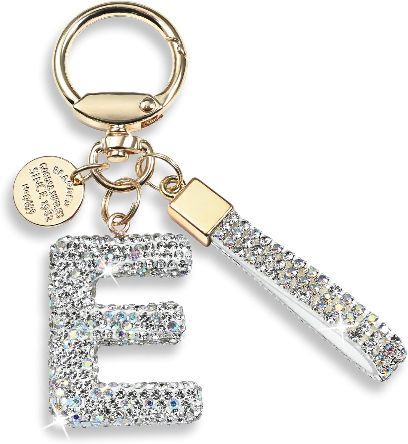Nfyxcaz Inspirational Initial Keychain - Engraved "You Are Awesome" Message With A-Z Letter Pendant