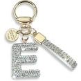 thumbnail image 1 of Initial Letter Keychain Gift for Women Girls Bling Sparkly Cute Backpack Car Key Accessories Lanyard, 1 of 2