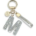 thumbnail image 1 of Initial Letter Keychain Gift for Women Girls Bling Sparkly Cute Backpack Car Key Accessories Lanyard, 1 of 2