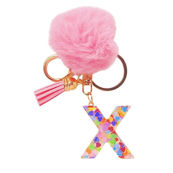 Initial Letter Keychain - Letter Keychain Bag Accessories for Women Backpack Purse Bag Charms for Handbags Initial Keychains for Women