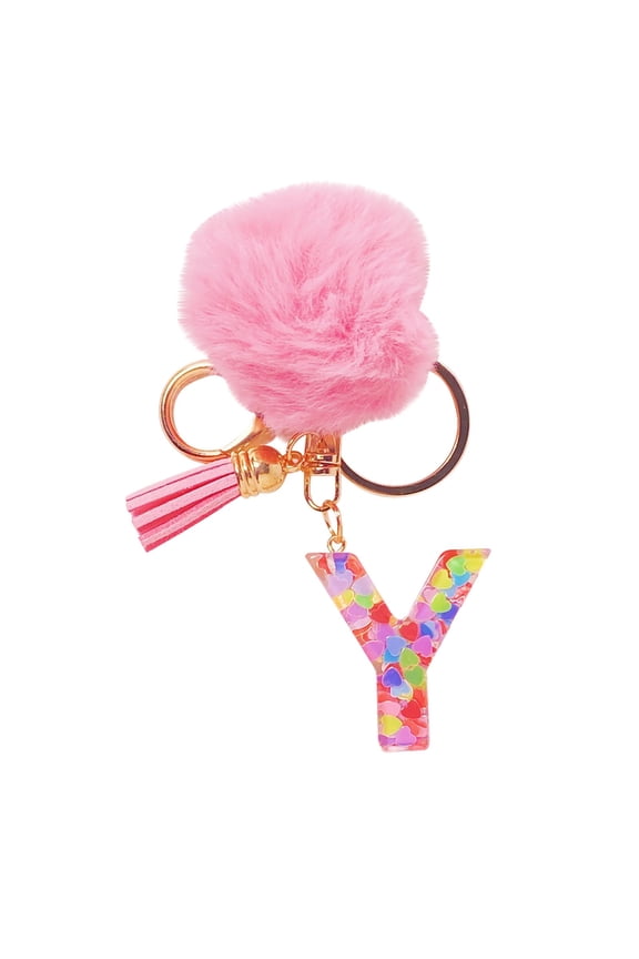 Initial Letter Keychain Pendant, Lightweight Leather Alphabet Key for Keys or Purse Charm, Personalized Gift for Women and Men