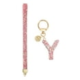 thumbnail image 1 of Initial Letter Keychain for Women, Rhinestone Alphabet Y Key Chain Sparkly Keychain Charm with Heart for Backpack Handbag Car Key Accessories Lanyard, Pink, 1 of 7