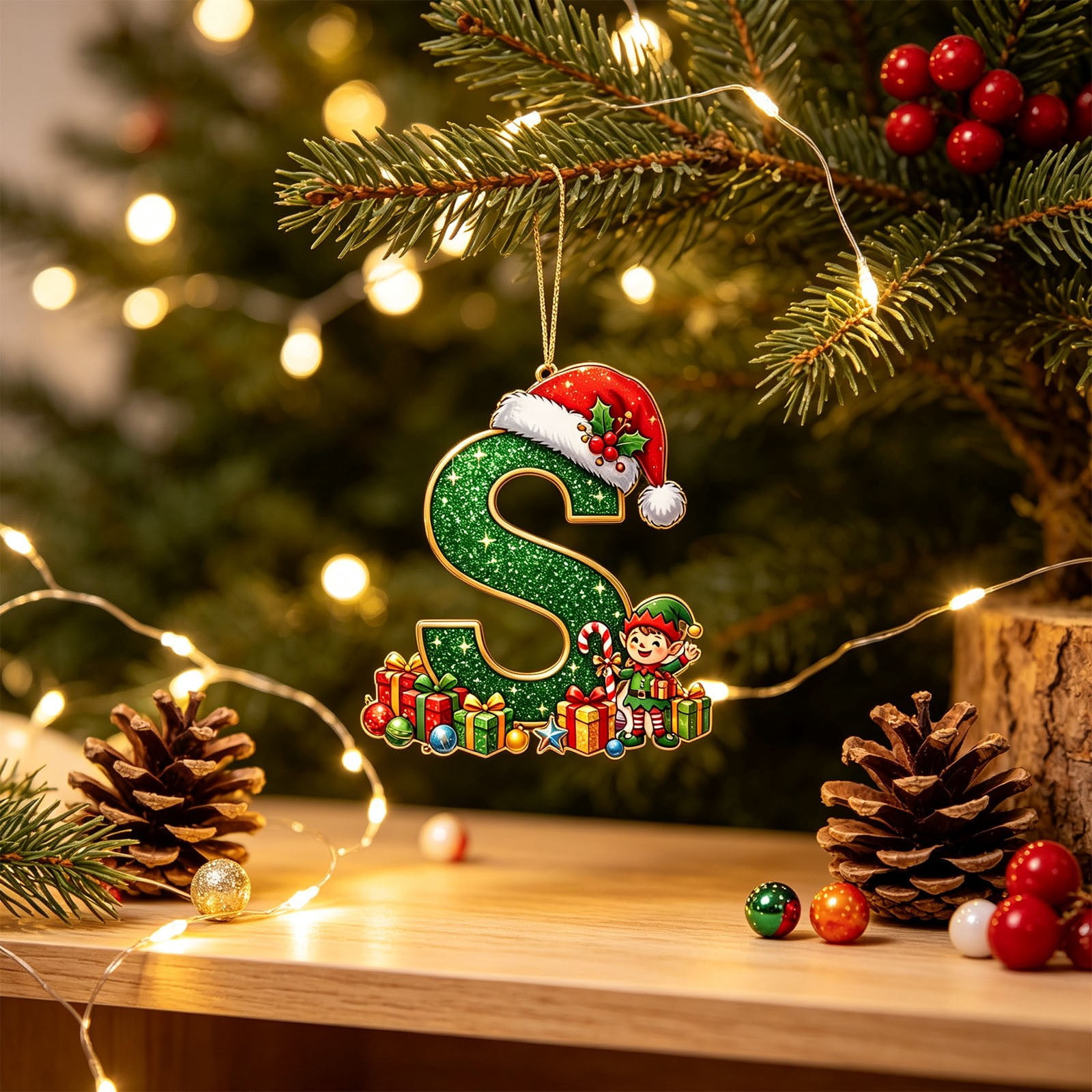 Initial Letter Ornament - Initial S acrylic build is light but durable ...