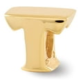 thumbnail image 1 of Initial Letter T Charm .925 Sterling Silver & Gold Plated Reflection Beads - QRS468TGP, 1 of 5
