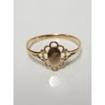 thumbnail image 1 of Initial M Capital Midi Victorian Antique Style Ring, Gold Plated 925 Silver ring, 1 of 5