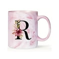 thumbnail image 1 of Initial Mugs, Ceramic 11oz Personalized Coffee Mugs, R, 1 of 7