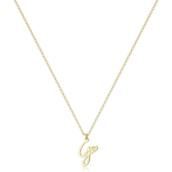 Initial Necklace For Women-14K Gold Filled/925 Sterling Silver Dainty Gold Letter Necklace Trendy Cute Custom Personalized Monogram Necklace[o5623]