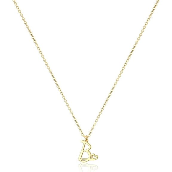 Initial Necklace For Women-14K Gold Filled/925 Sterling Silver Dainty Gold Letter Necklace Trendy Cute Custom Personalized Monogram Necklace[o5633]